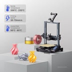 ELEGOO Silk PLA Filament 1.75mm Triple Colors Orange Blue Purple 250g, Shiny Tri-Color 3D Printer Filament Dimensional Accuracy +/- 0.05mm, 250g Spool Fits for Most FDM 3D Printers