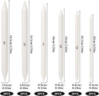 Blending Stump, 12 PCS Tortillions Blending Pencil Oil Pastel Blending Tools Shading Pencils Soft Paper Felts Sketch Blending Sticks for Artist Student Sketch Drawing Supplies (6 Sizes)