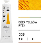 MEEDEN Artist Grade Oil Paint: Deep Yellow - 170ml/5.7oz Tube - Professional Art Paints for Canvas Painting