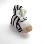 Woolbuddy Needle Felting Kit for Beginners & Adults – Zebra DIY Felt Animal Starter Kit with Natural Wool Roving, Felting Needles & Step-by-Step Instructions
