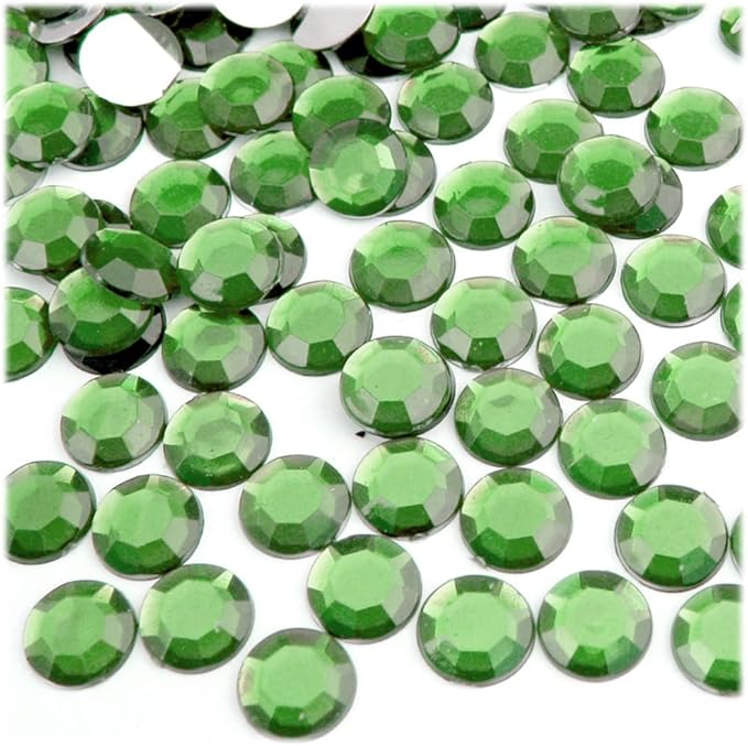 The Crafts Outlet 144pc Rhinestones Round 10mm - Flatback Devil Red Wine