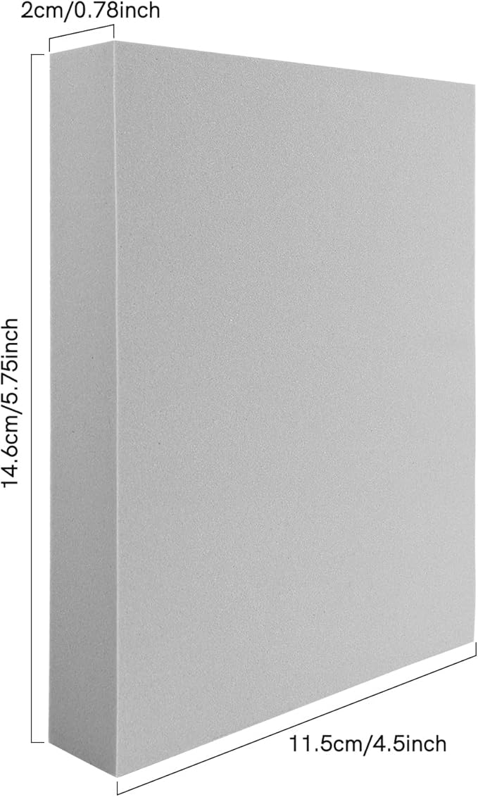 BAOFALI 8 Pcs Stamping Foam Grey Moldable Foam Stamps Plastic Dry Foam Stamp Pad Cut and Dry Foam Stamping Foam Block for Sculpture, Modeling, DIY Arts and Handicrafts Projects