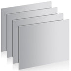4 Pcs 16 Gauge Steel Sheets Metal Cold Rolled Steel Plate, 12" x 8" Weldable Metal Sheet for DIY Craft Projects, Industrial, Professional