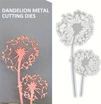 Lapoo Flowers Metal Cutting Die for Scrapbooking - Durable, Cut Stencils for DIY Scrapbook Photo Album Decorative Paper Card, Card Making Supplies, Embossing (Blowball 2.9 x 2.3 in)