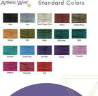 Artistic Wire, 26 Gauge Tarnish Resistant Colored Copper Craft Wire, Purple, 30 yd