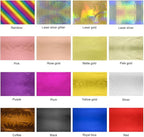 50 Sheets Toner Reactive Foil Sheet for Crafts Paper Holographic Heat Transfer Craft Foil Paper for Scrapbooking Stamping Cardstock Heat Transfer DIY Crafts Accessories 7.9 x 11.4inch