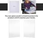 Non-Glare Acrylic Replacement for 12x12 Picture Frame, Replacement Plexiglass for 12x12 Photo Frame, UV-Resistant Non-Glare Acrylic Cover Sheet