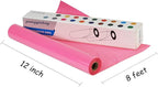 guangyintong Pink Heat Transfer Vinyl HTV Rolls, 12" x 8ft Pink Iron on Vinyl for T-Shirts Glossy Surface Pink HTV Vinyl for All Cutter Machines Easy to Cut & Weed for Heat Vinyl Design