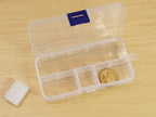 20 packs Plastic Organizer Box 10 Grids Clear Storage Container Jewelry Case with Fixed Dividers for Beads Art DIY Crafts Jewelry Fishing Tackles (20pcs 10 Grids Box)