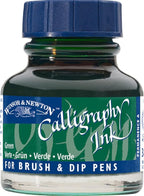 Winsor & Newton Calligraphy Ink, 30ml (1-oz) Bottle, Green