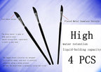 4PCS Dagger Striper Brush Set, Premium Dagger Paint Brushes Set, Professional Dagger Brush for Watercolor Acrylic Oil Gouache, Pinstriping Brush Set ，Dagger Striper Watercolor Paint Brush