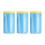 uxcell Pre-Taped Masking Film, 3.6ft x 82ft Plastic Paint Drop Cloth with Medium-Tack Painters Tape for Painting Spraying Protection Blue Film 3Pcs