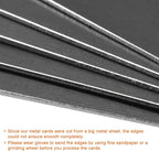 uxcell Blank Metal Card 100x50x1mm Anodized Aluminum Plate for DIY Laser Printing Engraving Black 5 Pcs