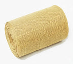 Natural Jute Burlap Ribbon (6" x 30 ft.) - Tight Weave Eco-Friendly Fabric for Crafts, Weddings & Decor