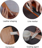 8 PCS Bone Folder Tool, Plastic Bone Folder Paper Creaser Set Scoring Tool for Paper Crafts Book-Binding Card Making and Office Supplies for Diy Handmade Leather Burnishing Bookbinding Books Cards