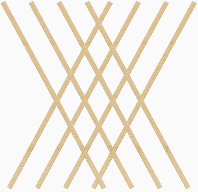 Pllieay 200 Pieces Bamboo Sticks Wood Extra Long Sticks for Crafting (15.7 Inches Length × 3/8 Inches Width)