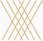 Pllieay 200 Pieces Bamboo Sticks Wood Extra Long Sticks for Crafting (15.7 Inches Length × 3/8 Inches Width)