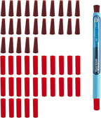 25 Silicone Pen Plugs and 25 Nonstick Silicone Sleeves for Epoxy Pen Turner Attachment,Silicone Plug Caps Tool Accessory Compatible with Inkjoy,Epoxy Pen Turner Making Supplies Glitter for Epoxy Resin