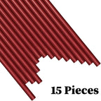 Wax Seal Sticks, Afobby 15 Pieces Glue Gun Sealing Wax Sticks for Wax Seal Stamp, New Wine Red Wax Sealing Sticks for Wedding Invitations, Cards, Envelopes