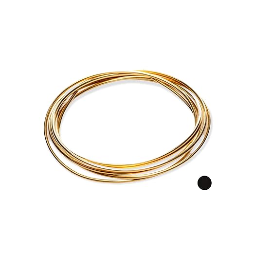 10 Gauge, Jeweler's Brass Wire, Red Brass, Round, Dead Soft, CDA #230 Alloy Jewelry Grade Made in USA - 5FT by CRAFT WIRE