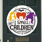 Halloween Stencils for Painting on Wood 12inch Round Halloween Stencil Hocus Pocus Ghost Templates for Wood Fabrics Door Wreath DIY Crafts Decor