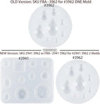 FUNSHOWCASE Cabochon Gemstone Silicone Mold for Resin Epoxy Jewelry Making, Cake Decoration, Cupcake Topper, Polymer Clay Craft