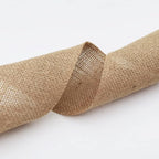 INSPIRELLE 4" Natural Burlap Fabric Roll 10 Yards Jute Ribbon for Gift Wrapping Craft Projects Wedding Decoration Home Decoration 10CM