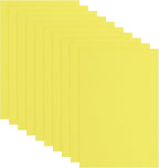 uxcell 10 Pcs Yellow EVA A4 Foam Sheets Crafts, 12 x 8 Inch Foam Paper for DIY Crafts Project Classroom Scrapbook Art Cards Home Office Decoration (2mm Thick)