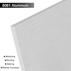 6061 T651 Aluminum Sheet Metal 8" x 12" x 1/2"(12.7MM) Flat Plain Thick Aluminum Plate Covered with Protective Film, 1/2Inch Thick Heat Treatable Rectangle Aluminum Metal Plate for lndustry, DIY