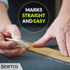 Super Concentrated Crystal Chalk - 50 Pack, Marks Over 20,000 Inches - Best Tailor Chalk for Fabric by SEWTCO