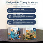 Eyewitness Discovery Puzzle Endangered Species, 100 Piece Jigsaw for Kids, Educational Learning Toy for Boys & Girls, Children Ages 5+