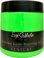 Premium Palette Knife Painting Paste|Texture Paste|Authentic Bright Colors|Ready to Use|Easy to Apply| 6oz (Neon Green)