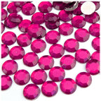 The Crafts Outlet 144pc Rhinestones Round 10mm - Flatback Royal Blue RBL