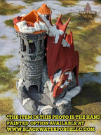 Dragon 3D Printed Dice Tower - Mythic Roll Collection - Unchained Games - Ascend to New Heights with your Rolls! (16.) Silk-Black Cherry)