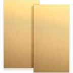 Tandefio 2 Pcs Brass Sheet 12" x 6", 14 Gauge(0.06") Thickness Brass Plates Metal Film Attached Brass Plates for DIY Handicrafts Jewelry Model Crafts Repairs Electrical