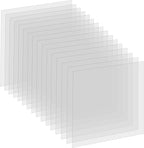 16 Pack 6 Mil Clear Mylar Stencil Sheets, 12" x 12" Blank Reusable Plastic Template Sheets for Cricut, Laser Cutting, Gyro-Cut Tool Template Material