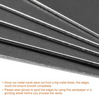 uxcell Blank Metal Card 88x53x1mm Anodized Aluminum Plate for DIY Laser Printing Engraving Black 5 Pcs