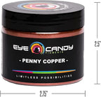 Eye Candy Pigments Premium Copper Mica Powder - Penny Copper (50gr) - for Epoxy, Resin, Soap, Paint, Woodworking, Acrylic Pouring, Bath Bombs, Fishing Lures - DIY Arts and Crafts Additive