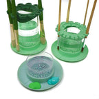 Paint Puck Ultimate Rinse Cup Paint Brush Cleaner (Green, Mug) – Non-Spill Paint Water Cup & Brush Cleaner with Brush Holder, Squeegee Lips & Drip Tray for Acrylic, Watercolor & Art Supplies