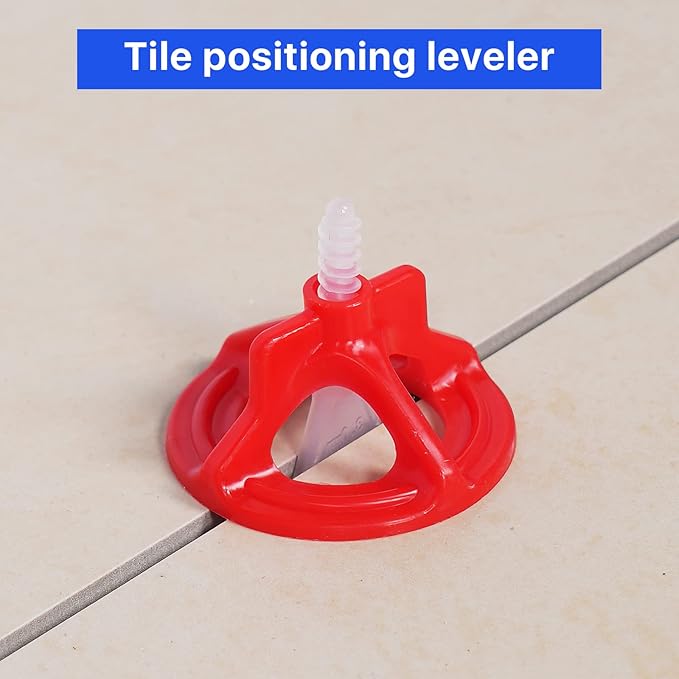 Professional Tile Leveling System Kit，Anti-Loosening Spacers/Wall, Bathroom Tiling - 1/8" Precision Alignment & Grout Spacing Tools(1000base, 1/8)