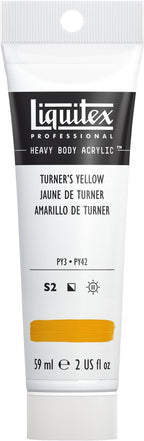 Liquitex Professional Heavy Body Acrylic Paint, 2-oz (59ml) Tube, Turner’s Yellow