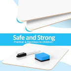 Dry Erase LapBoards, PANDRI 6 Pack Double Sided 12.5 x 9 Inch Whiteboards with 6 Erasers and 6 Markers, Dry Erase Boards for Office Students Classroom Teacher Supplies