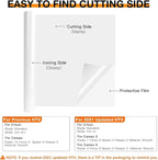 HTVRONT HTV Roll Heat Transfer Vinyl - 12" x 8ft White HTV Vinyl for Shirts, Iron on Vinyl for All Cutting Machine - Easy to Cut & Weed for Heat Transfer Design (White)