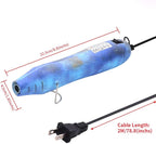 mofa Resin Heat gun,6.6ft Cable 300W Heat Gun for Crafts,Acrylic Paint Dryer Multi-Purpose Electric Heating Nozzle (Blue Mirage)