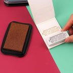 Dizdkizd Ink Pad Set, European Vintage Color Pigment Ink Pad, 12 Colors High Ink Quantity Stamp Pads for Rubber Stamps, Paper, Scrapbooking, Wood Fabric and Craft Supplies