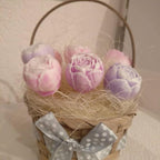 2PCS Peony Flower Silicone Candle Molds Soap Molds Fondant Chocolate Cake Candy Moulds Resin Clay Baking Pastry Tools