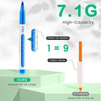 Mooking Paint Markers, 7.1G Capacity Acrylic Paint Markers with Automatic Ink Control and Bullet Tip, 24 Colors Water-Based No-Bleed Paint Pens for Arts & Crafts, Kids Activity, School Classroom