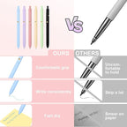 Ddaowanx Colored Gel Pens, 0.5mm Fine Point Retractable,Colorful Pens for Journaling,School Supplies, Gifts for Nurse and Teens, Stockings Stuffers for Women(6Pcs-Aesthetic Colors)