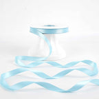 HUIHUANG Blue Satin Ribbon 1/2 inch X 50 Yards Continuous, Baby Blue Double-Faced Satin Ribbon for Gift Wrapping, Bows, DIY Crafts, Flower Bouquet, Baby Shower Wedding Decor
