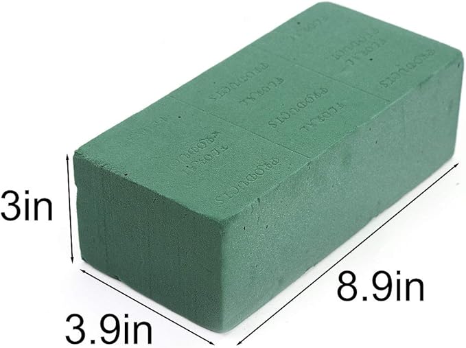 3PCS Floral Foam Bricks, Florist Flower Foam Green Blocks Flower Arrangement Brick Supplies for Florist Craft